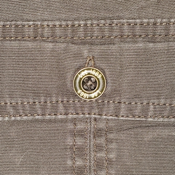 Lee Women's Olive Cargo Shorts Longer Length - Picture 5 of 6